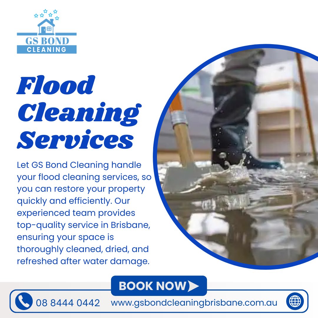 GsbondBrisbane's tweet image. Flooded Property? We've Got You Covered!

Book now and get your space spotless in no time!📞 Contact us: 08 8444 0442 
Visit us: tinyurl.com/bdhu9za7

#GSBondCleaningBrisbane #EmergencyCleaning #FloodCleaningBrisbane #BrisbaneCleaningServices #DeepCleanBrisbane
