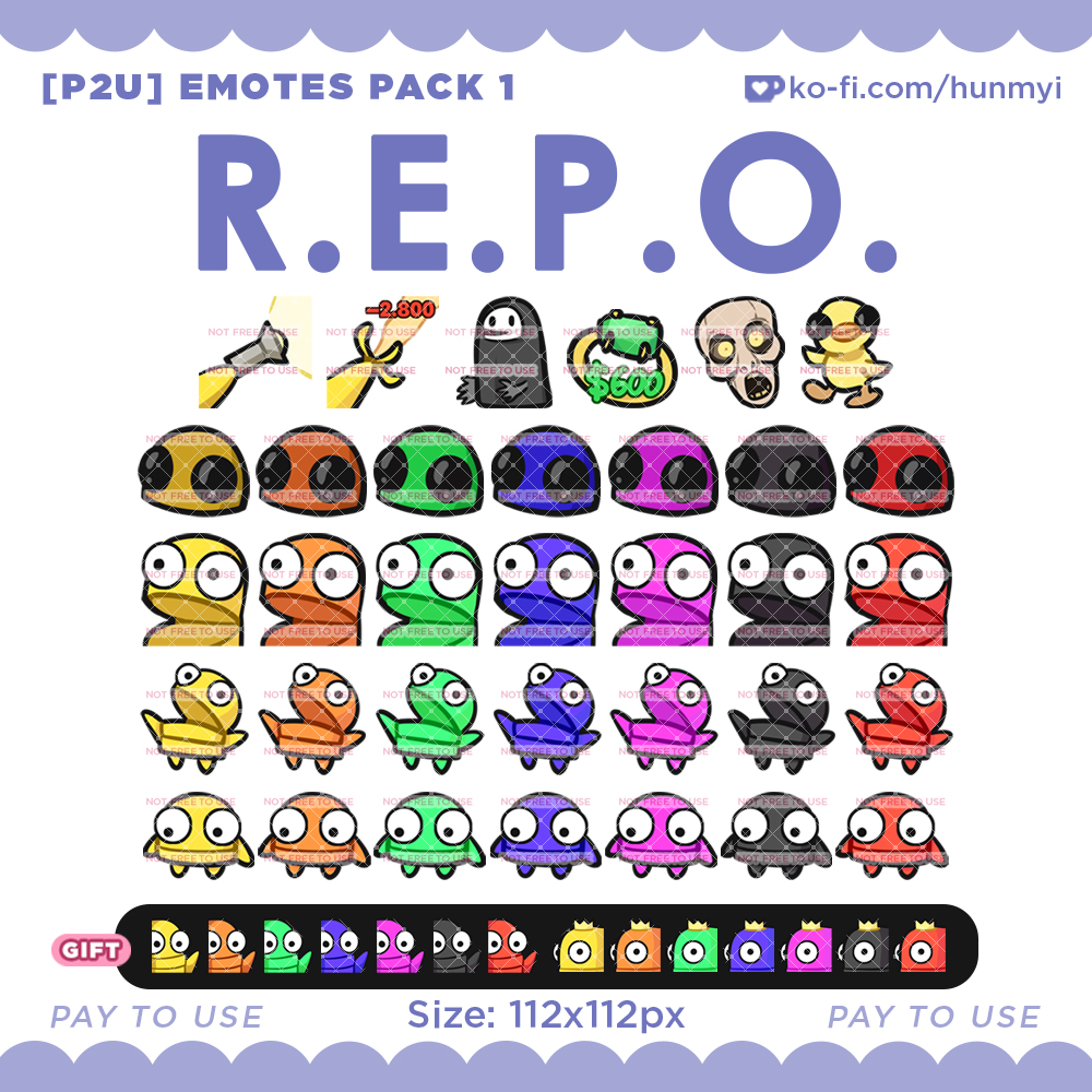 Hunmyii's tweet image. [P2U] R.E.P.O. Emotes pack #1 by Hunmyi
ko-fi.com/s/44ff55ecab
[F2U/FREE] R.E.P.O. Emotes pack #1
ko-fi.com/s/5bae67a896

#REPO #repogame