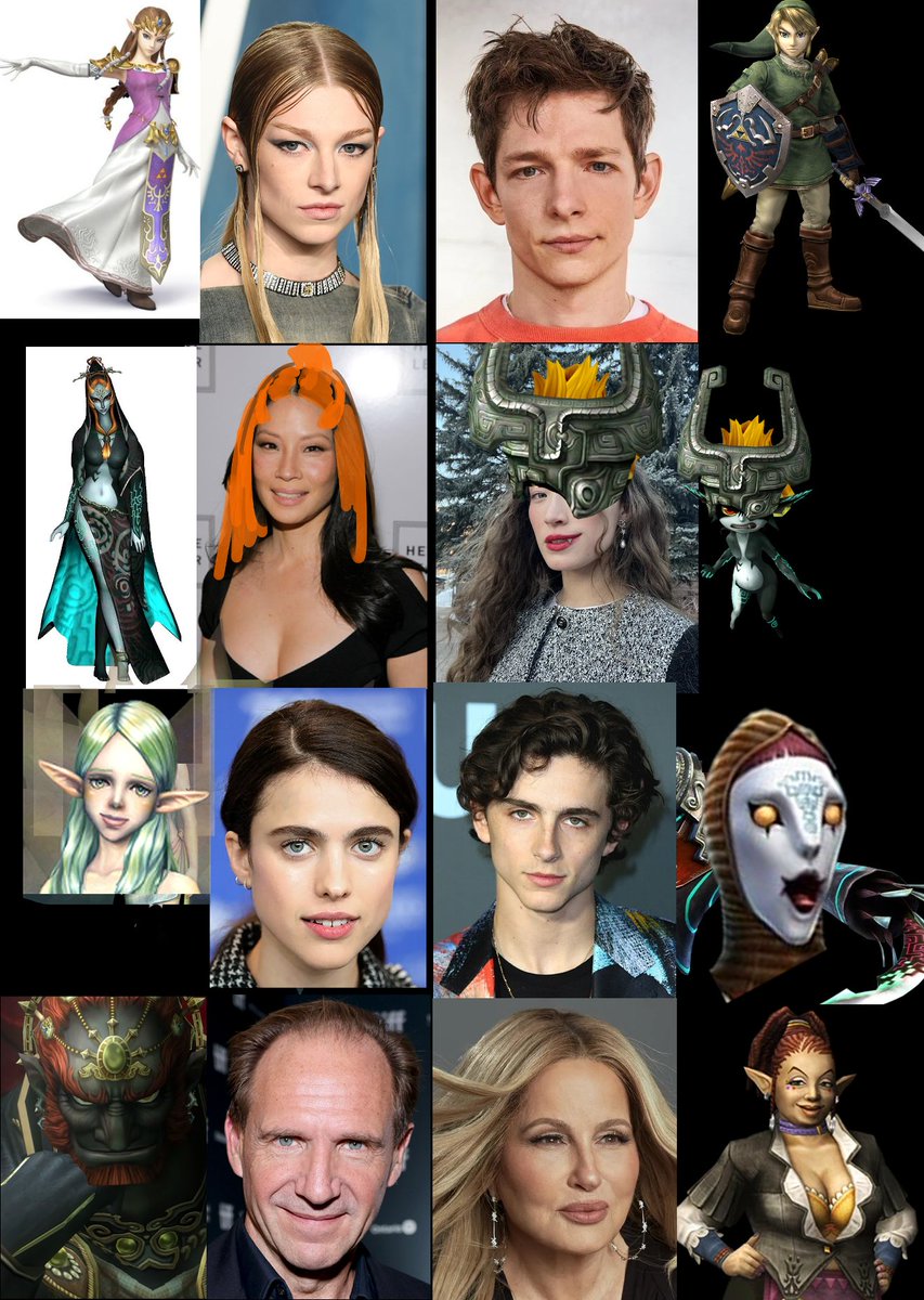 SeanSketches's tweet image. Legend Of Zelda : Twilight Princess official cast just leaked