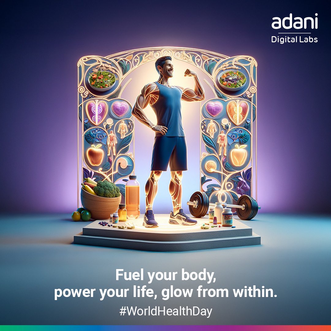 This World Health Day, let’s make history—by choosing health, every day.
Because real growth begins with well-being.

#AdaniDigitalLabs #WorldHealthDay #MakeHistory #FuelYourGrowth #WellnessAtWork