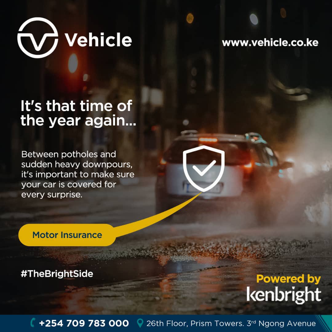 VehicleKe's tweet image. Most vehicle owners only think about Motor Insurance after something goes wrong but that’s the most expensive time to start thinking. 

Motor Insurance cushions you against seasonal risks like flood damage &amp;amp; even minor repairs caused by potholes.

#MotorInsurance #TheBrightSide.