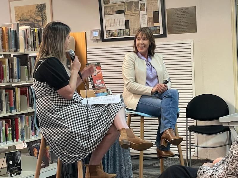 Great to be on the road, promoting my latest novel, The Prospect!