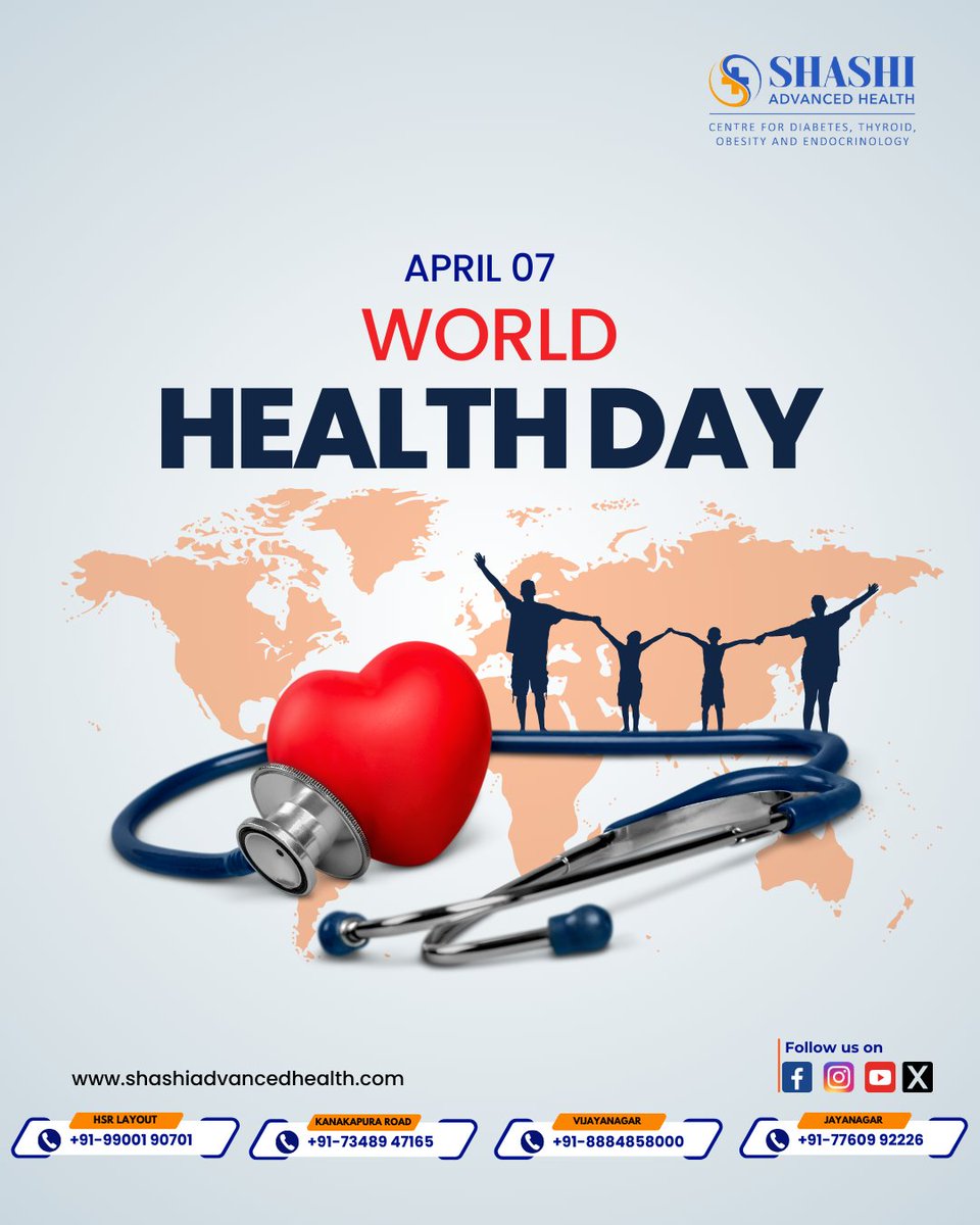 #worldHealthday #EndocrineHealth #PreventDiabetes #ThyroidAwareness #HealthyLiving #HormoneBalance