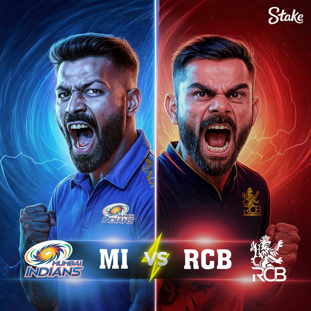 GIVEAWAY ALERT FOR THE GIANTS! ⚡

Which player will hit the Most Fours in today's IPL match between Mumbai Indians and Royal Challengers Bengaluru?

Guess correctly, and you could be one of five lucky winners to receive ₹1000 each!

Hurry! Entries close before the first ball is