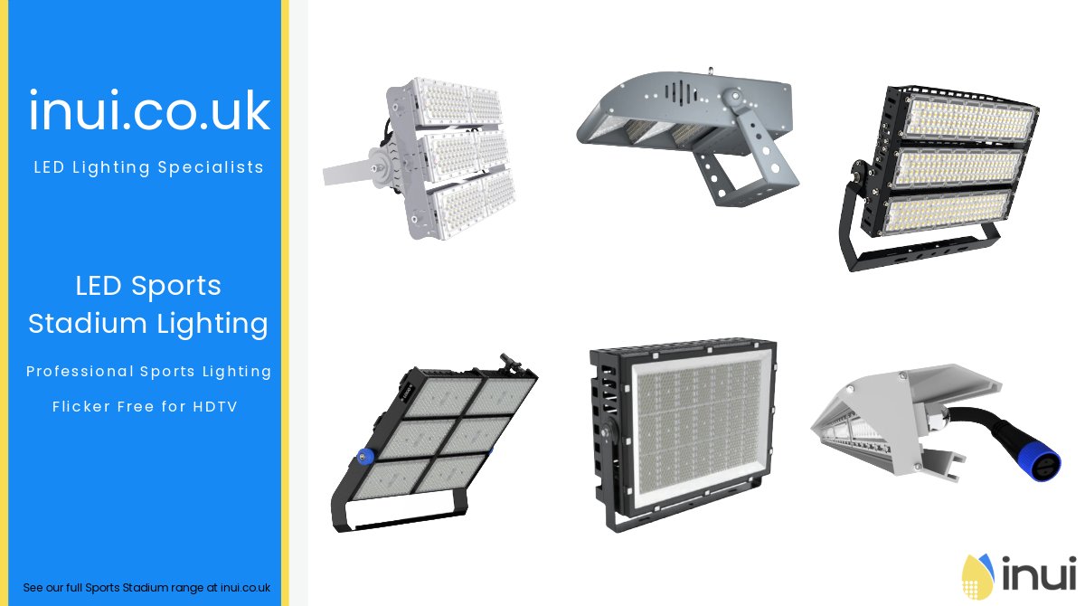 inui_uk's tweet photo. LED SPORTS STADIUM LIGHTS 🏟️
⚽ Incorporates the latest technology
🏉 Powerful and reliable
🎾 HDTV compatible
See the full range at https://t.co/ar2glLztfj
#ledlighting #stadiumled #sportsled #sportslighting #uvc #led #energyefficiency #cleanersmarterbrighter https://t.co/GgnME7s2KQ