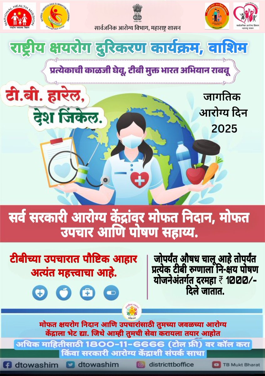 DTO Washim,MH/#TB Mukt Bharat (@dtowashim) on Twitter photo 