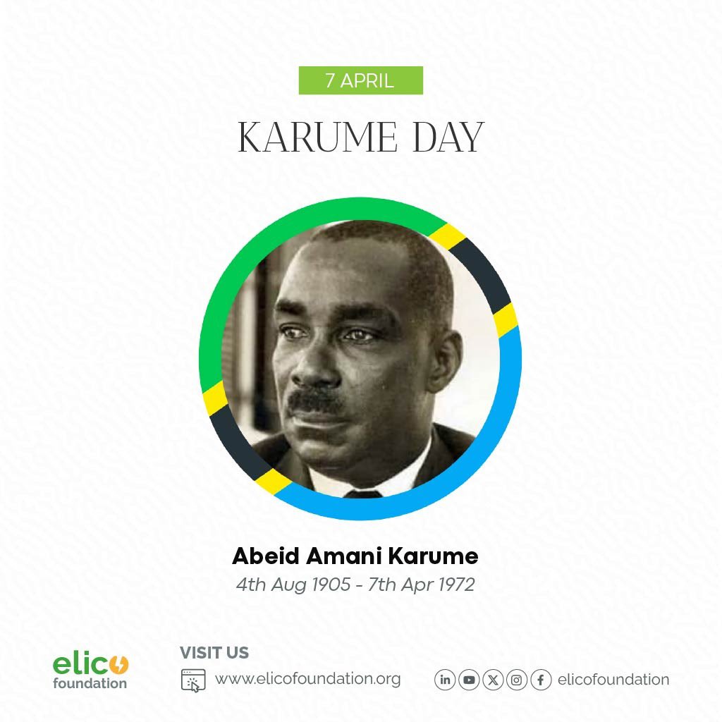 Honoring Karume Day.📌