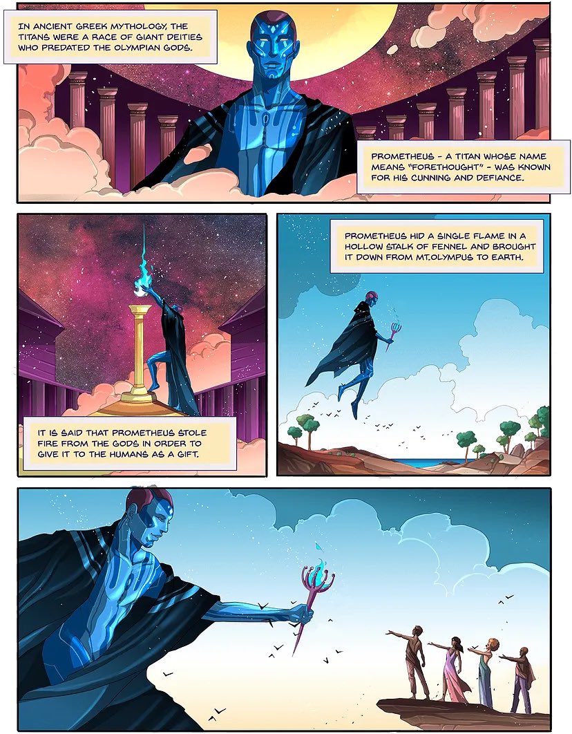 Fennel was the plant Prometheus used to steal fire from gods.Prometheus used the fennel stalk as a torch/as a vessel for the fire. One stalk of fennel contained the fire that helped humans to build the world we know today.Without it,we still would be in darkness.
#MythologyMonday