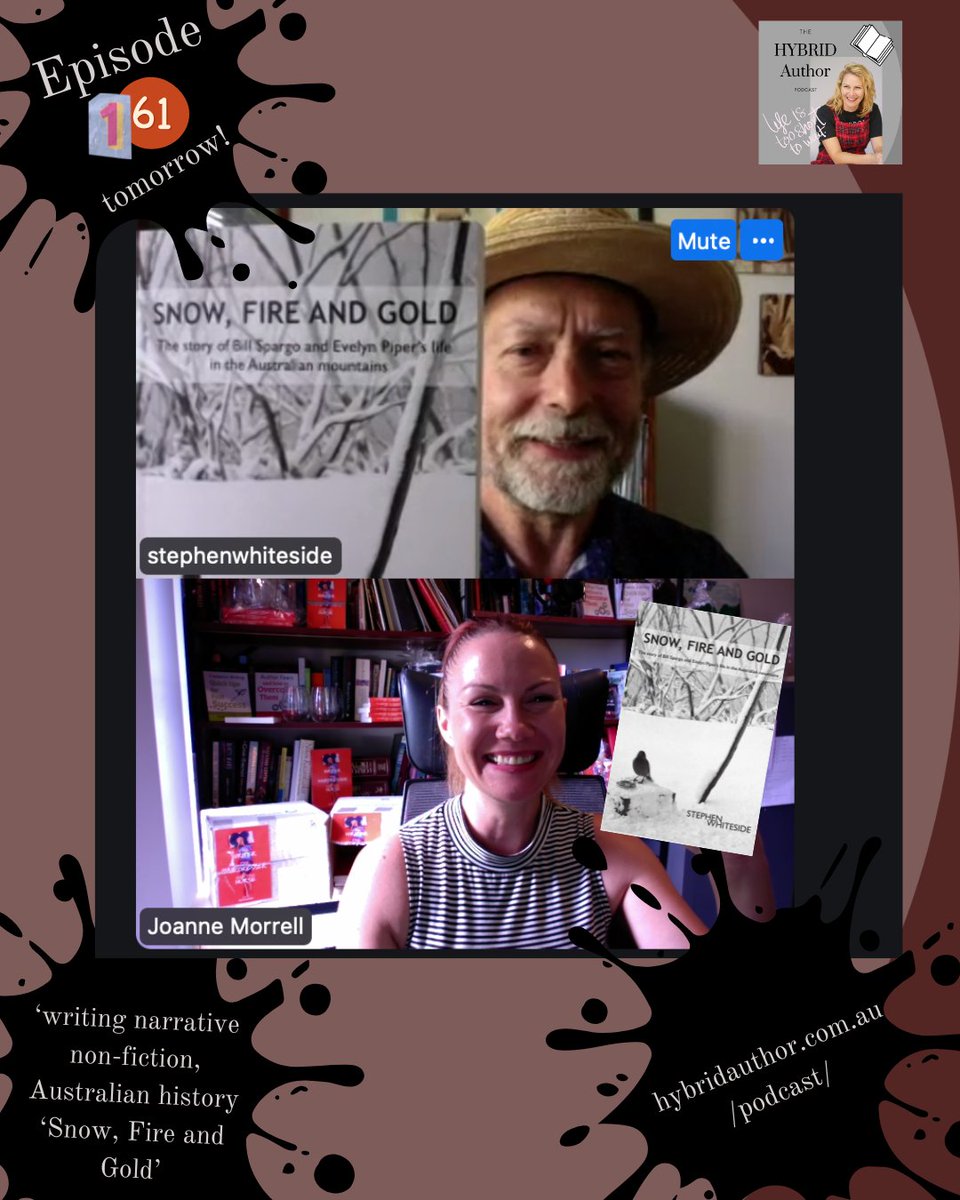 TheHYBRIDAuthor (@jzemorrell) on Twitter photo AMAZING chat with <a href="/SMWhiteside/">Stephen Whiteside</a> on 'writing narrative non-fiction, Australian history ‘Snow, Fire and Gold'.
Stephen's stories on the snowcapped mountains of Victoria had me absolutely enthralled!
One not to be missed!
hybridauthor.com.au/podcast/
#Australianhistory #write AMAZING chat with <a href="/SMWhiteside/">Stephen Whiteside</a> on 'writing narrative non-fiction, Australian history ‘Snow, Fire and Gold'.
Stephen's stories on the snowcapped mountains of Victoria had me absolutely enthralled!
One not to be missed!
hybridauthor.com.au/podcast/
#Australianhistory #write