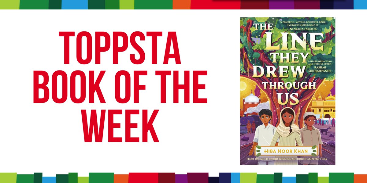 toppsta (@toppsta) on Twitter photo 📚 BOOK GIVEAWAY! 📚
Our Book of the Week is The Line They Drew Through Us by <a href="/HibaNoorKhan1/">Hiba Noor Khan</a> (bestselling author of Safiyyah's War), a deeply moving, middle-grade, historical novel about three friends torn apart by the 1947 Partition of India.
To enter to win a copy, RT + FLW 📚 BOOK GIVEAWAY! 📚
Our Book of the Week is The Line They Drew Through Us by <a href="/HibaNoorKhan1/">Hiba Noor Khan</a> (bestselling author of Safiyyah's War), a deeply moving, middle-grade, historical novel about three friends torn apart by the 1947 Partition of India.
To enter to win a copy, RT + FLW