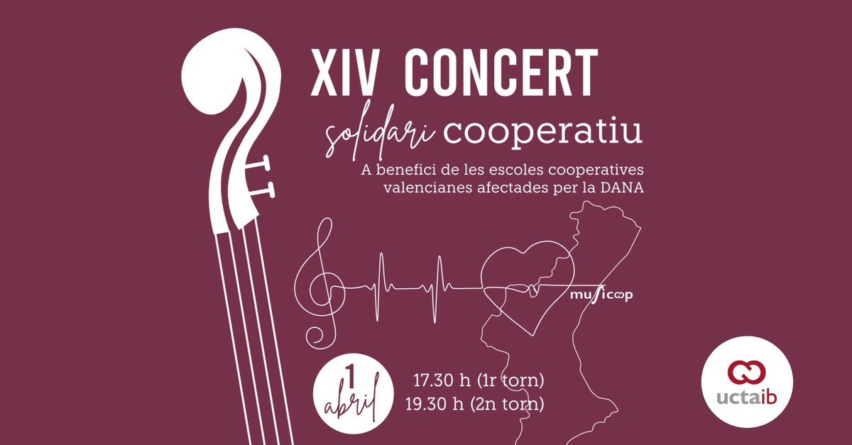 🎶 Ja podeu llegir la crònica del XIV #ConcertSolidariCooperatiu al <a href="/teatreprincipal/">Teatre Principal de Palma</a> 
Una nit d’art, emoció i cooperació per donar suport a les escoles cooperatives de València afectades per la #DANA.
👉 uctaib.coop/el-xiv-concert…
#SomCooperatives #SomSolidaris