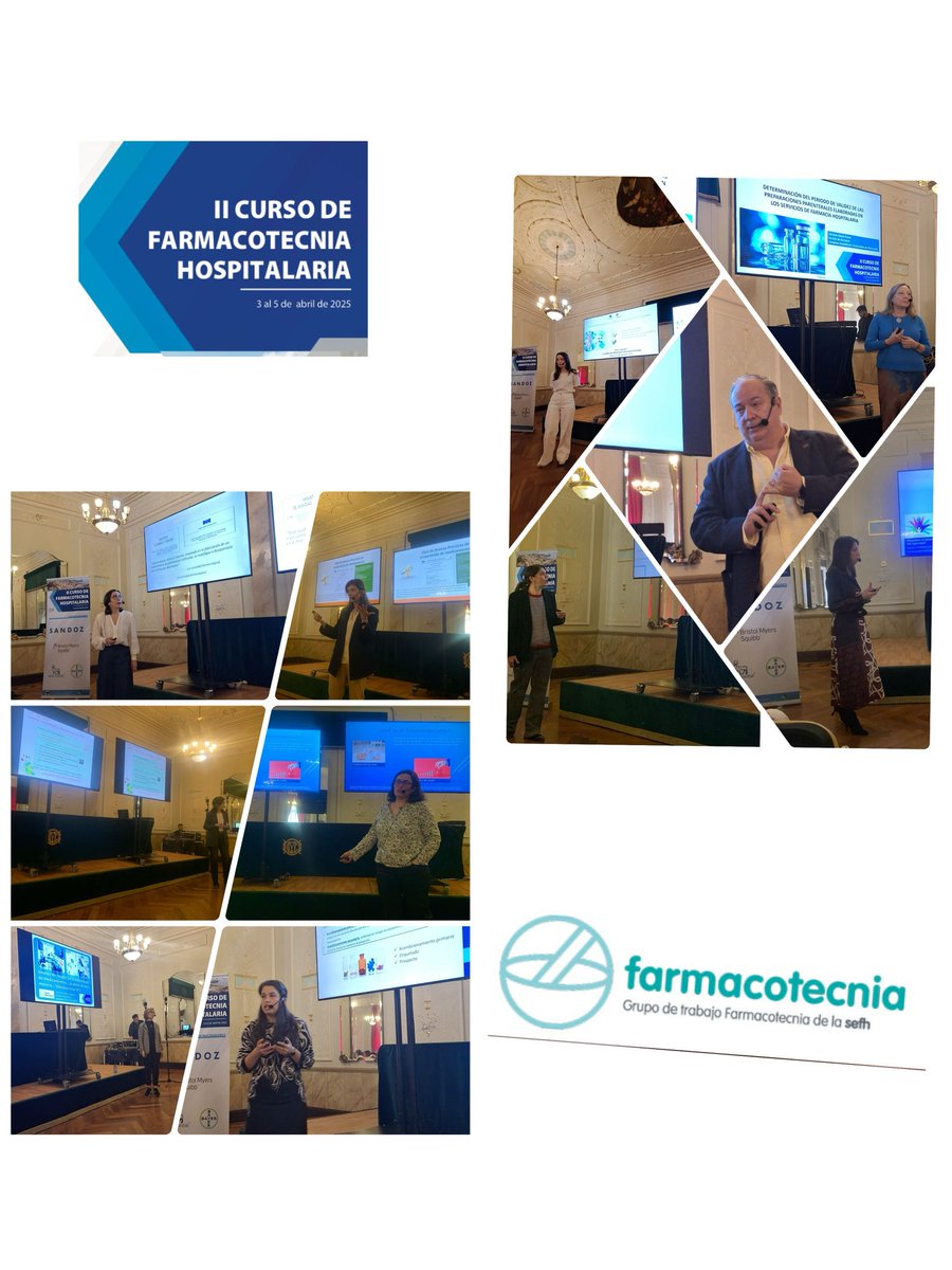 Finalizado II Curso de Farmacotecnia Hospitalaria #cursoFTH
Una sede increíble.
Reencuentro con compañeros.
Experiencia y Conocimientos.
Pero sobre todo muchos jóvenes residentes ilusionados, demostrando que este curso es necesario...

¡¡¡NOS LANZAMOS A LA TERCERA EDICION!!