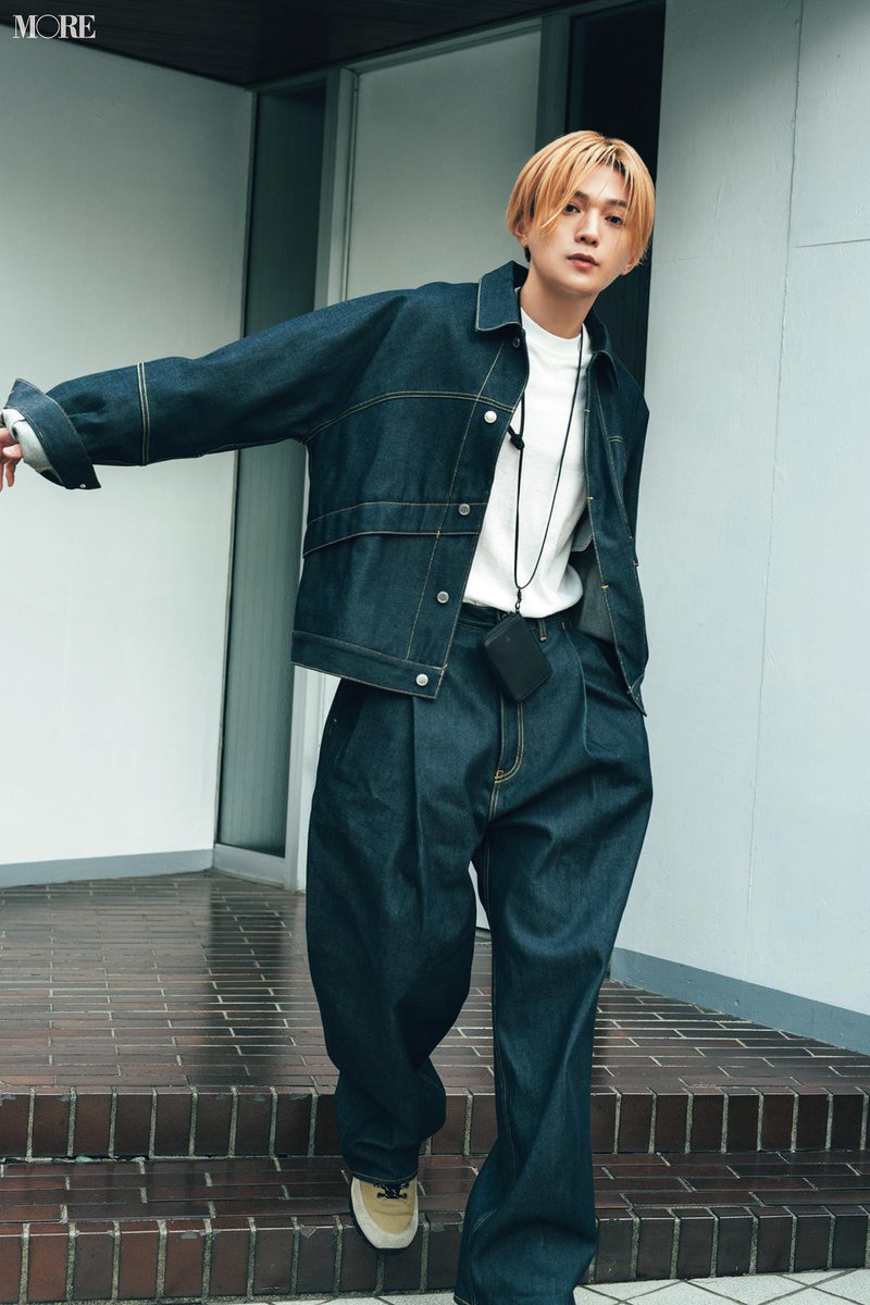 八木勇征（#FANTASTICS）】 MORE2025年春号の企画でグラフィック