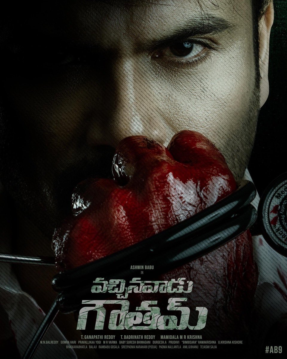 With blood on his hands &amp; truth in his heart, Gautham's battle begins 🩺👊

<a href="/imashwinbabu/">Ashwin Babu</a>’s #AB09 is #VachinavaaduGoutam ❤️‍🔥

Title &amp; First Look out now 🔥

His quest for justice begins soon 💥💥

<a href="/IRiyaSuman/">Riya Suman</a> #AyeshaKhan #KrishnaMamidala <a href="/saironak3/">saironak</a> <a href="/Actor_amardeep/">Amardeep Chowdary</a> <a href="/yashnamuthuluri/">Yashna Muthuluri</a>