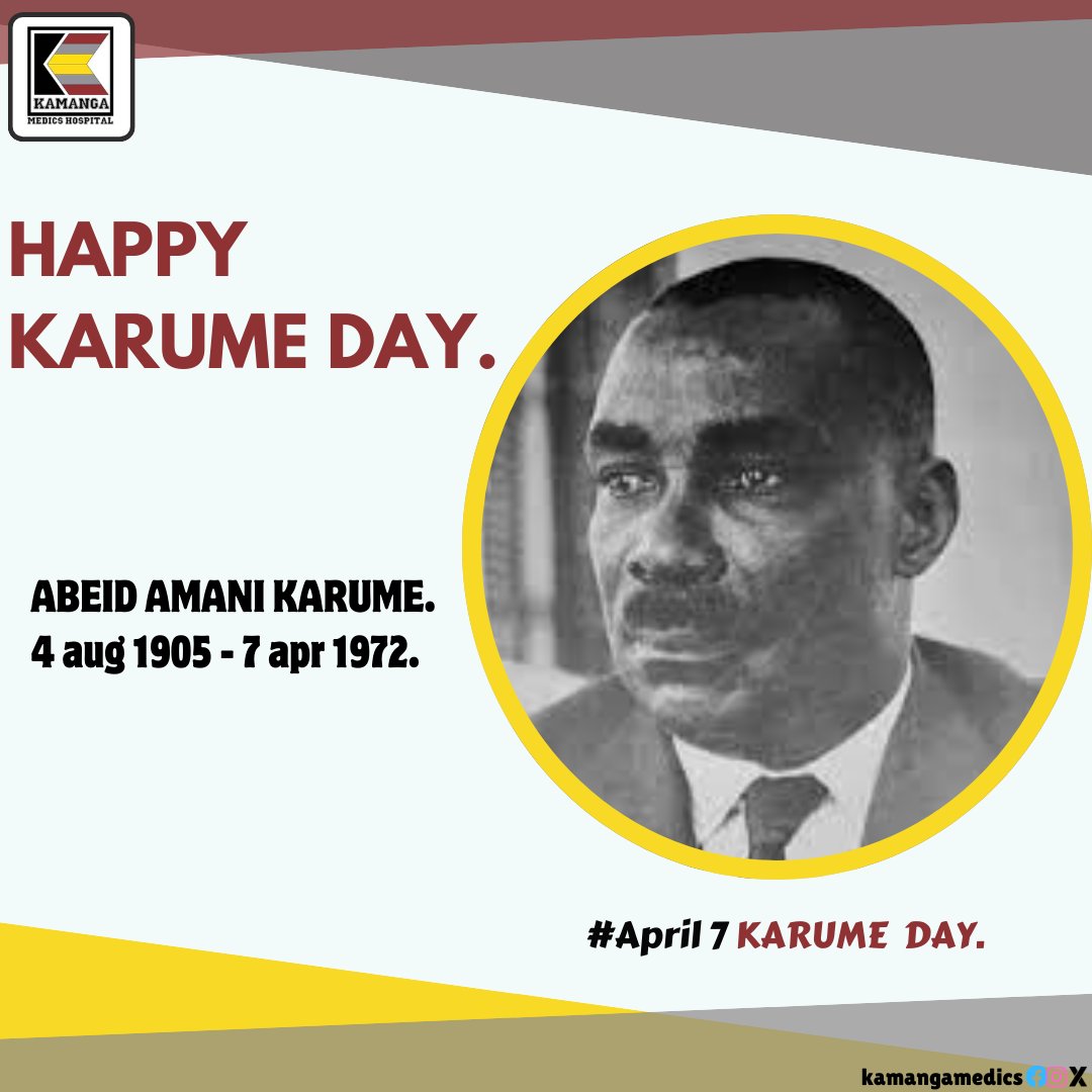 kamangamedics's tweet photo. Happy karume Day..
#crude https://t.co/dyK7iKPdx0