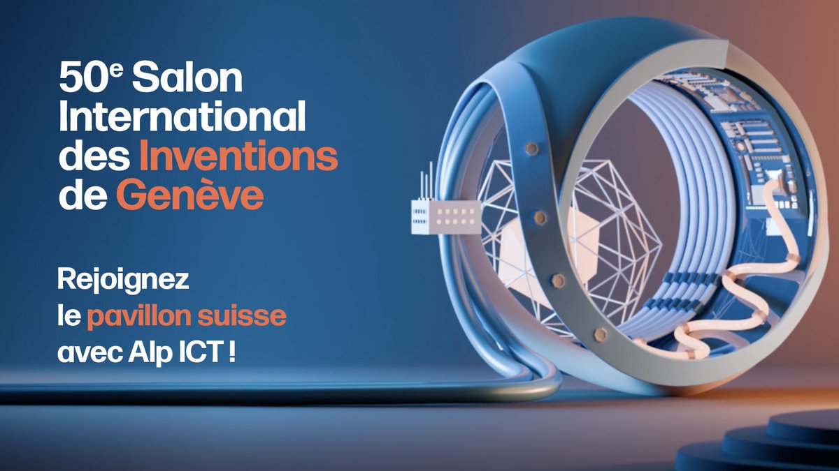 Alp ICT (@alpict) on Twitter photo 📌 Salon International des Inventions : 10 avril, Genève
🎯 RDV jeudi ! Alp ICT se réjouit de vous retrouver sur le Pavillon Suisse de cette 50e édition de l'<a href="/Inventions_GVA/">International Exhibition of Inventions Geneva</a>. En compagnie des très nombreuses institutions qui soutiennent et contribuent à l'innovation en Suisse 📌 Salon International des Inventions : 10 avril, Genève
🎯 RDV jeudi ! Alp ICT se réjouit de vous retrouver sur le Pavillon Suisse de cette 50e édition de l'<a href="/Inventions_GVA/">International Exhibition of Inventions Geneva</a>. En compagnie des très nombreuses institutions qui soutiennent et contribuent à l'innovation en Suisse