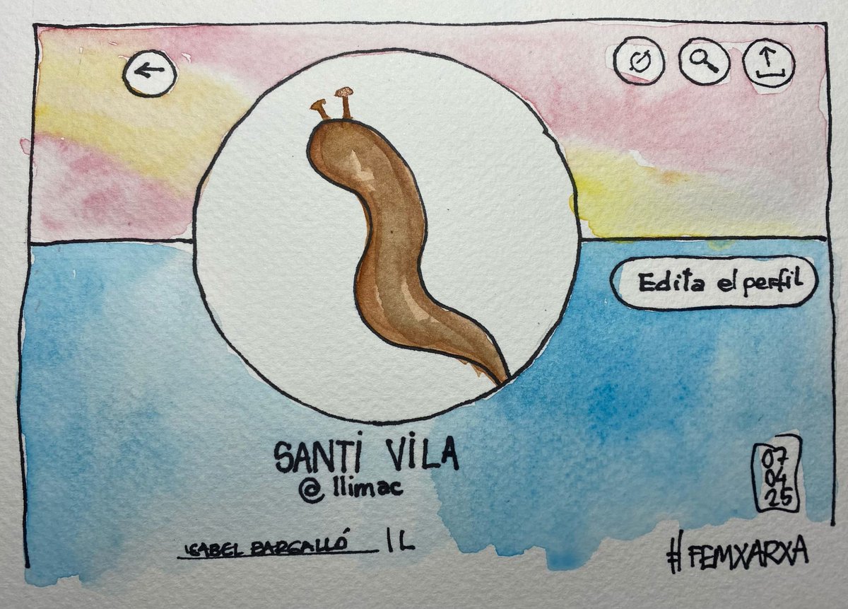 Bon dia xarxers avui es Dilluns I toca l'aquarel·la de <a href="/isabel_bargallo/">Isabel Bargalló🏴󠁧󠁢󠁥󠁮󠁧󠁿</a>