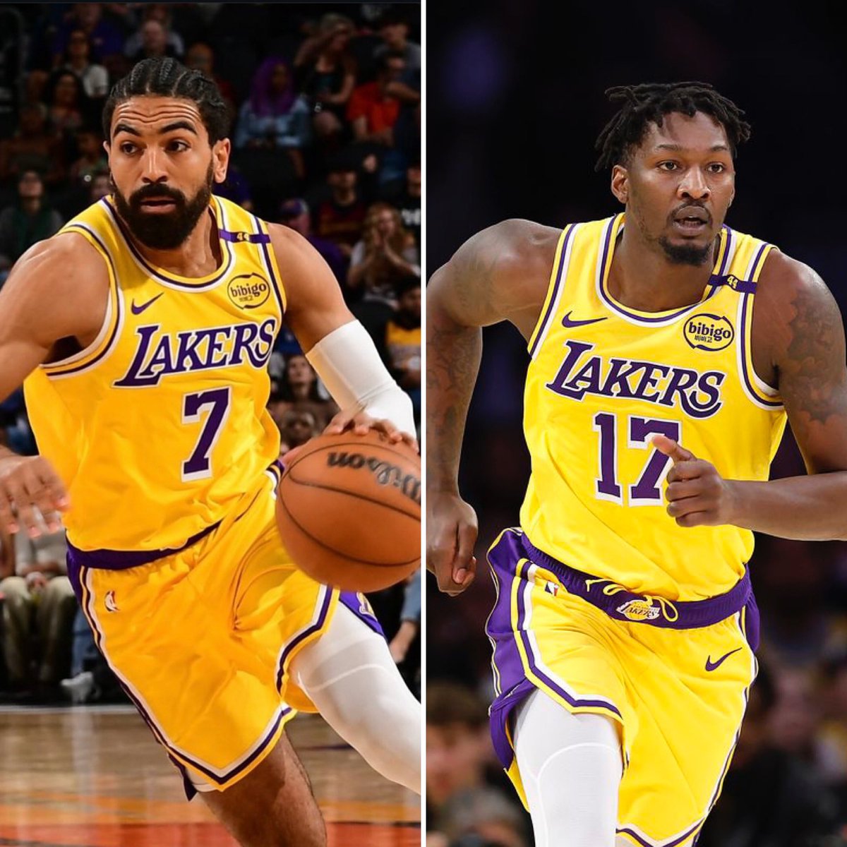 LakeShowGo's tweet image. Gabe Vincent and Dorian Finney-Smith are great role players for the Lakers!! 💜💛

#LakeShow