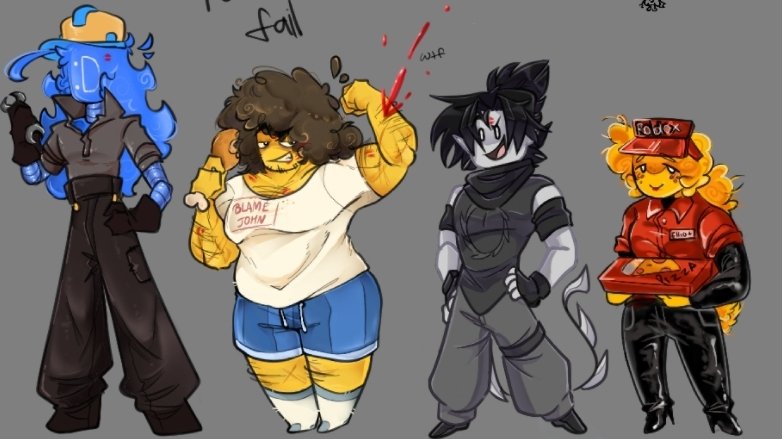 Drew and colored forsaken character's with friends ♡ [ guess which one is mine ]

#Forsaken #forsakenroblox