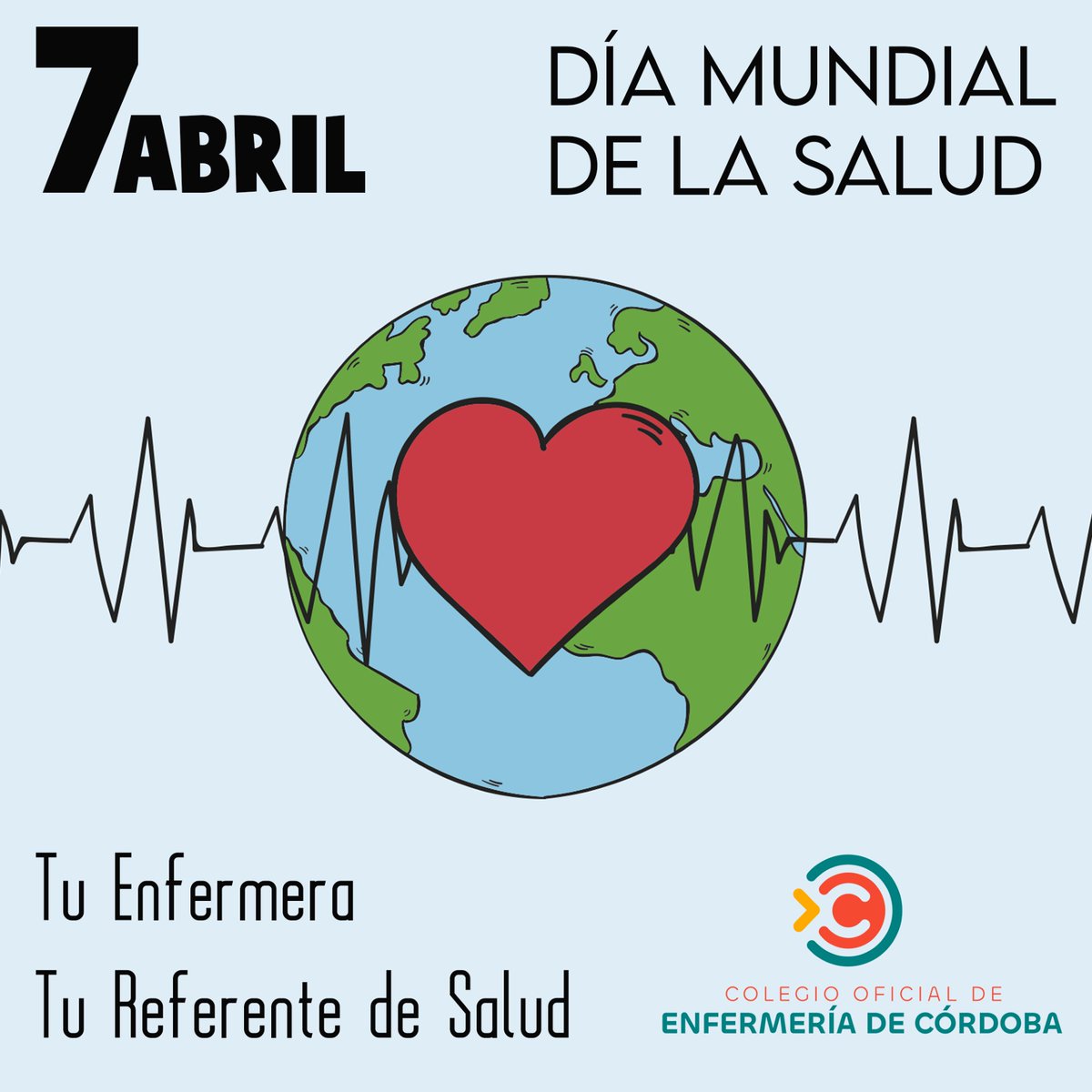 COECordoba's tweet photo. El #DíaMundialSalud es una buena jornada para recordar que la salud es un derecho básico y universal, y que las enfermeras son actores clave en la promoción de la salud y en la prevención de enfermedades, y columna vertebral de los sistemas de atención sanitaria en todo el mundo. https://t.co/36ugh3Juky