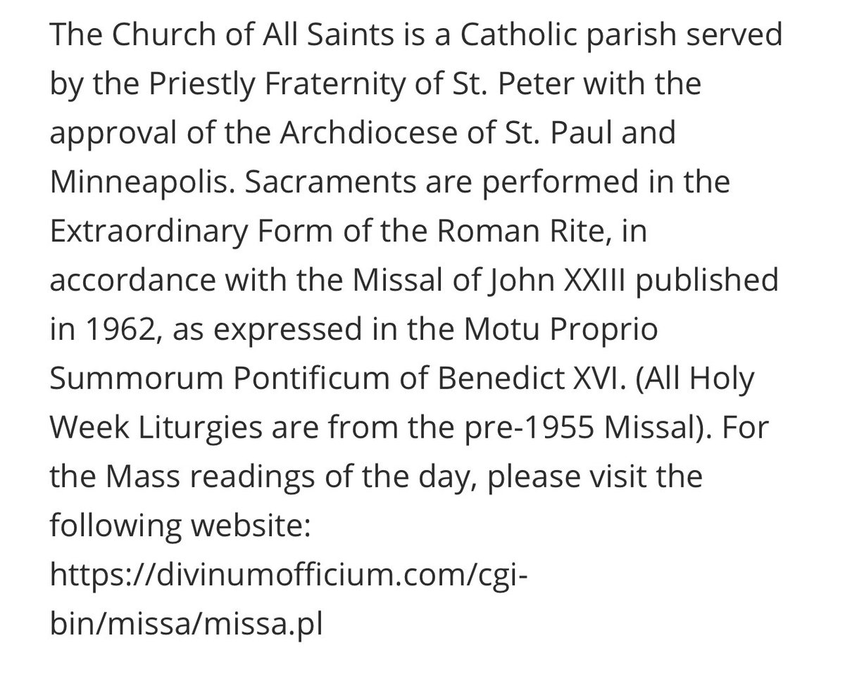 dylan_laycox's tweet photo. @catholicrob I don’t know if they still do it at All Saints in Minneapolis but I found this on the website where they post their bulletins. https://t.co/n7W7xdANQJ