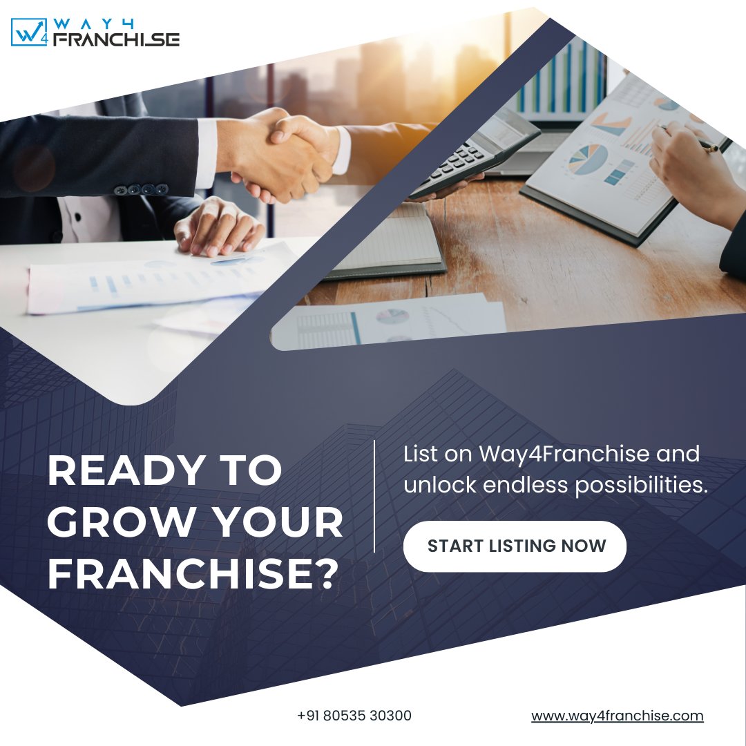 FranchiseW43083's tweet photo. 🌟Ready to Grow Your Franchise?
List your franchise on Way4Franchise and reach thousands of serious buyers. More visibility. More leads. More growth.
🔥 Start Listing Now!
🌐 https://t.co/W9zTXagjCv
📞 +91 80535 30300

#FranchiseGrowth #Way4Franchise #BusinessExpansion #Franchise https://t.co/kpl1G68Sw6