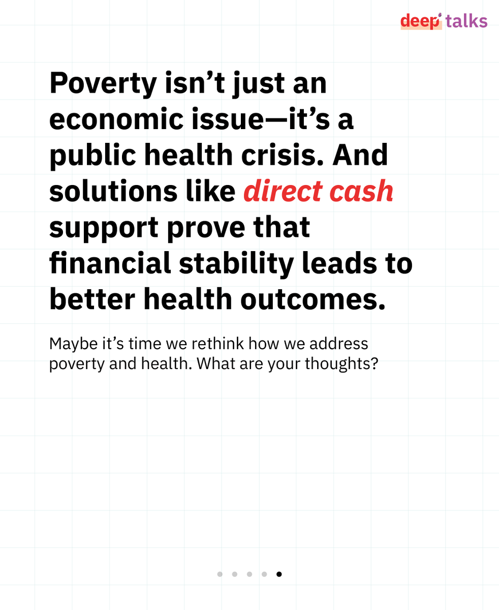 ProjectDeepUCT's tweet photo. This #WorldHealthDay, remember:
💰 Unconditional cash transfers aren’t just about money—
They’re public health tools.
Less stress. Fewer ER visits. Better nutrition.
Because when survival isn’t the goal, people can finally start to thrive. https://t.co/3IwpAZ80Ek