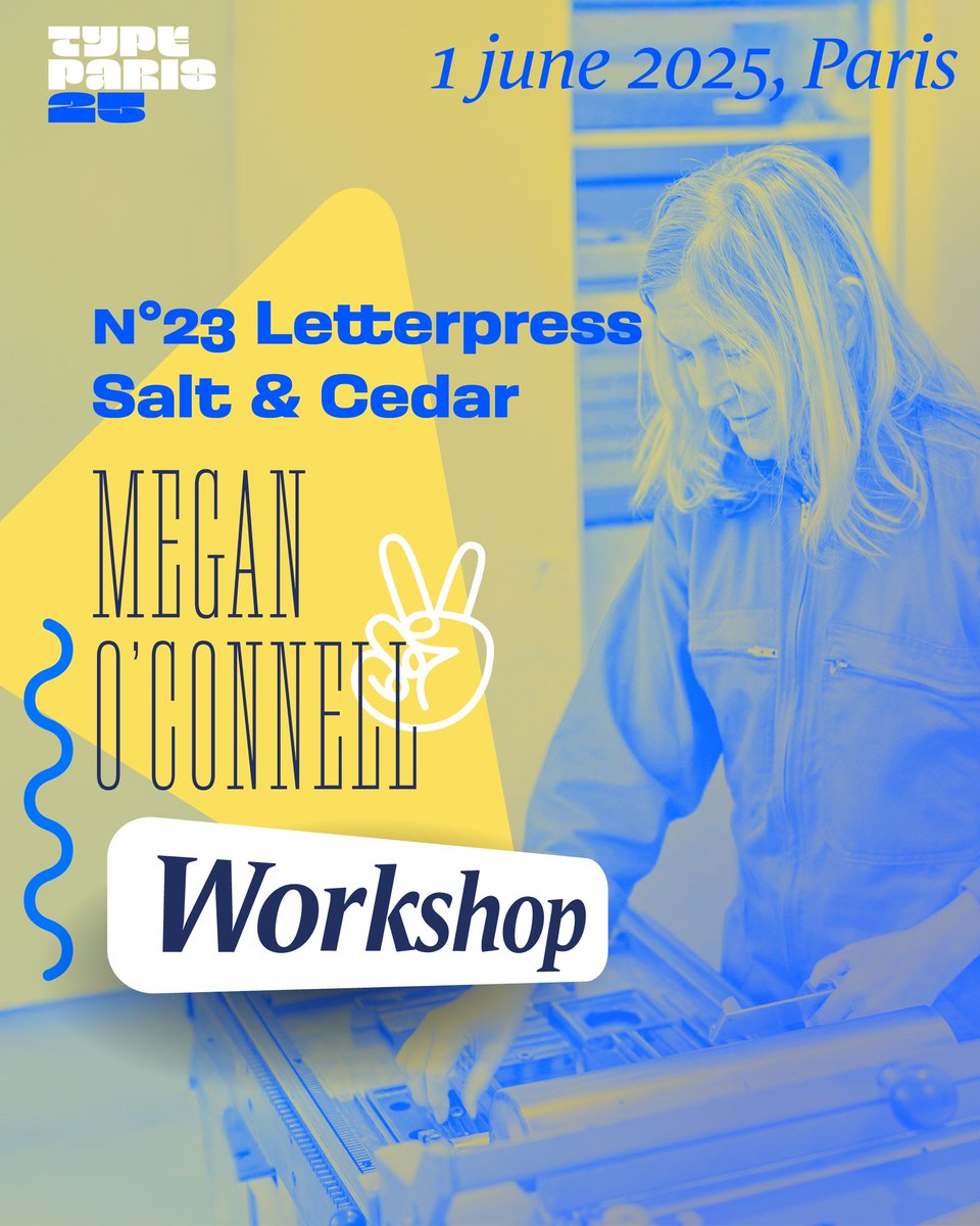 TypeParis Now25 Graphic & Type Conference (@typeparis) on Twitter photo Register now to the Workshop Nº 23 Letterpress at Salt & Cedar on 1 June 2025 conducted by <a href="/saltandcedar/">salt & cedar</a> typeparis.com/courses/worksh…
🎯 Save €40 on the group purchase with #typeparisnow25 regular ticket using coupon LETTERPRESSNOW25 Register now to the Workshop Nº 23 Letterpress at Salt & Cedar on 1 June 2025 conducted by <a href="/saltandcedar/">salt & cedar</a> typeparis.com/courses/worksh…
🎯 Save €40 on the group purchase with #typeparisnow25 regular ticket using coupon LETTERPRESSNOW25