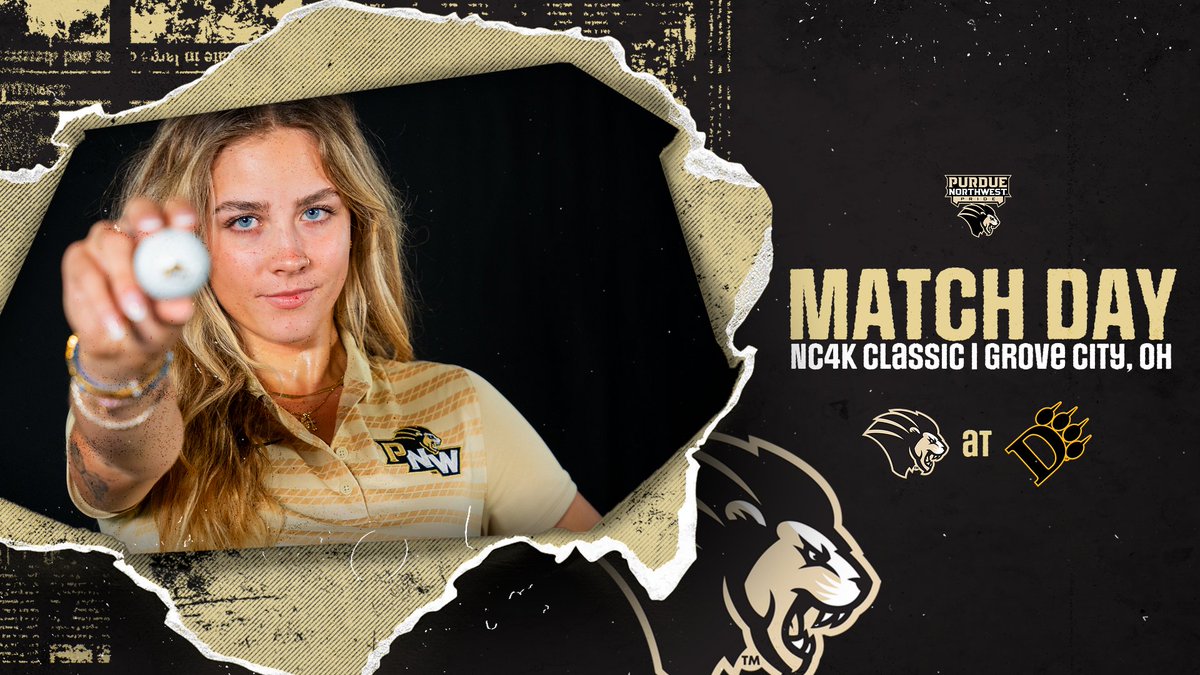 🚨MATCH DAY🚨
➡️: <a href="/PNW_MWgolf/">PurdueNorthwest Golf</a>
🆚: NC4K Classic
⏰: 9:00 AM CT 
📍: Grove City, OH
🏟️: Pinnacle GC
📊: bit.ly/423jE4D
🦁 #RoarPride