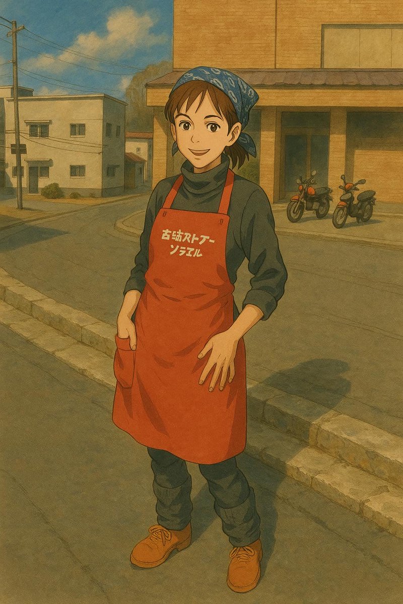 reoreiko's tweet image. カフェのお客さんのヒデさんが、アプリでこんなの作ってくれたよ。AIってすごいね‼️