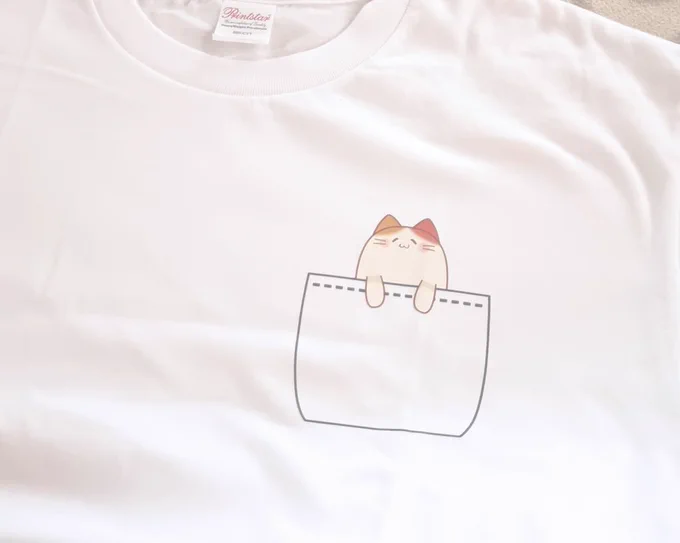新しいお部屋着買いました!#のんびり生きるネコ #Tシャツトリニティ 