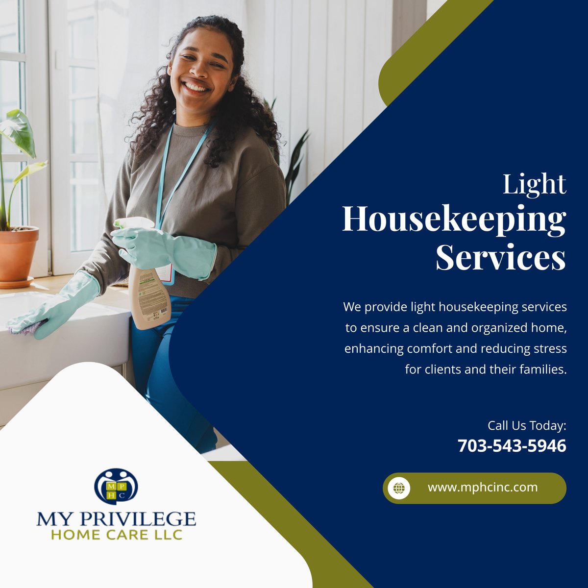 myprivilegehc's tweet image. A tidy home leads to a peaceful mind. Our light housekeeping services will help keep things in order so your loved ones can focus on what matters most.

#FairfaxVA #HomeCare #Housekeeping