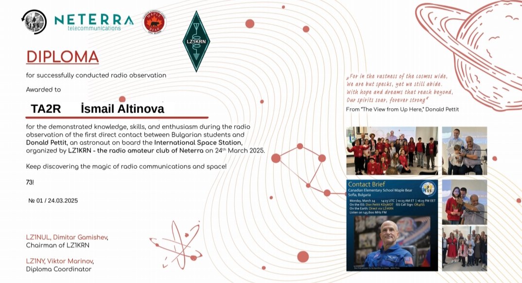 Teşekkür  ederim  .
<a href="/ARISS_Intl/">ARISS - Amateur Radio on the ISS</a> 
<a href="/astro_Pettit/">Don Pettit</a>