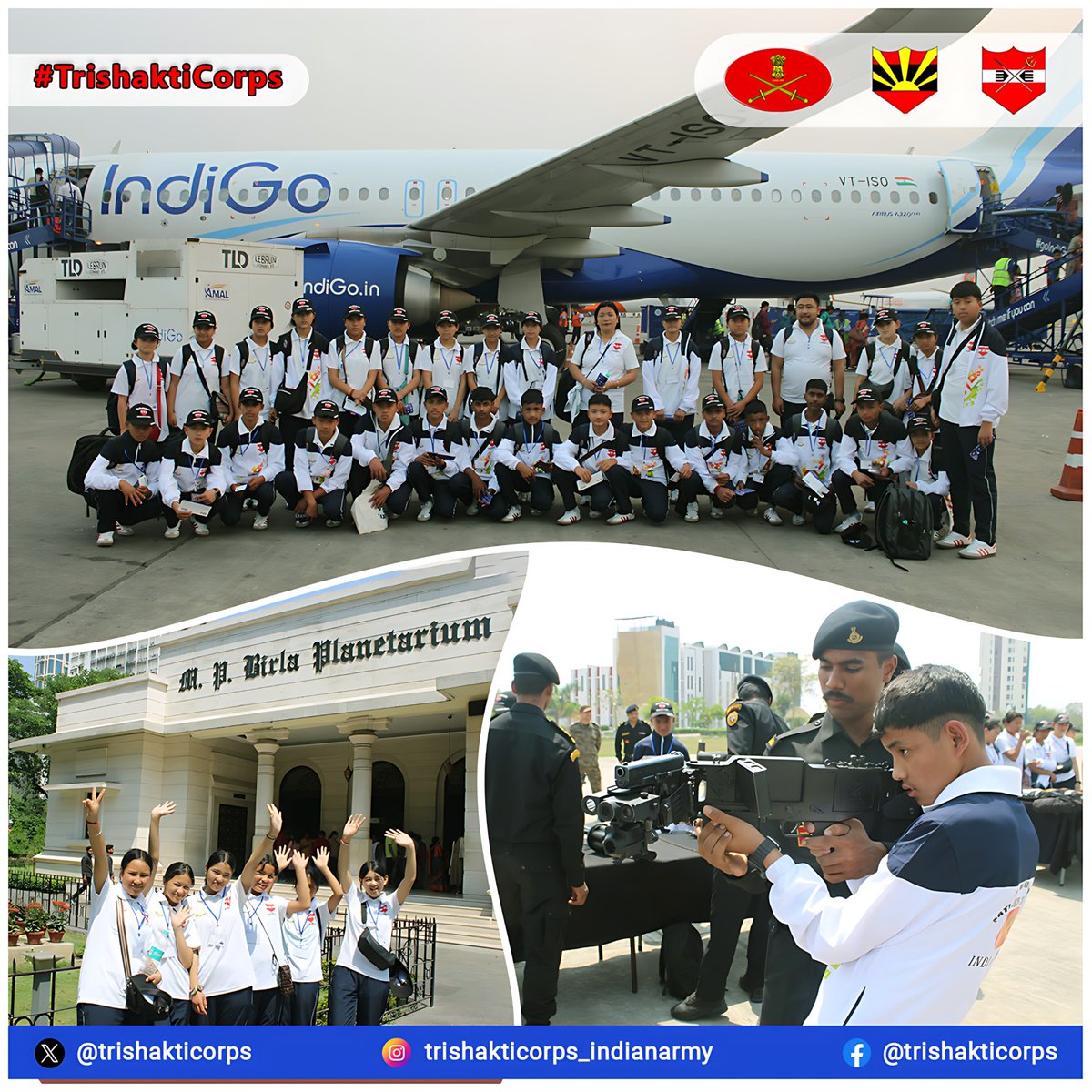 Glimpse of a journey beyond classrooms!

30 students and 2 teachers from Govt. HSS, East #Sikkim, return enriched after their #NationalIntegrationTour, conducted by Indian Army.

From Kolkata to Shillong, they explored heritage, history, and harmony — building memories and