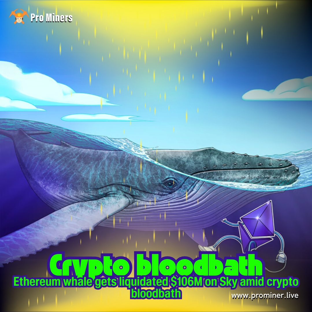 prominersin's tweet photo. Imagine waking up, checking your portfolio, and realizing you just donated $106 million to the blockchain. 🫠
ETH dropped 14%, and one DeFi whale got turned into sushi on Sky. Over 320,000 traders liquidated—DeFi said, "Thanks for your service." 💀📉
#ETH #CryptoCrash #prominers https://t.co/JlXGM2DFDZ