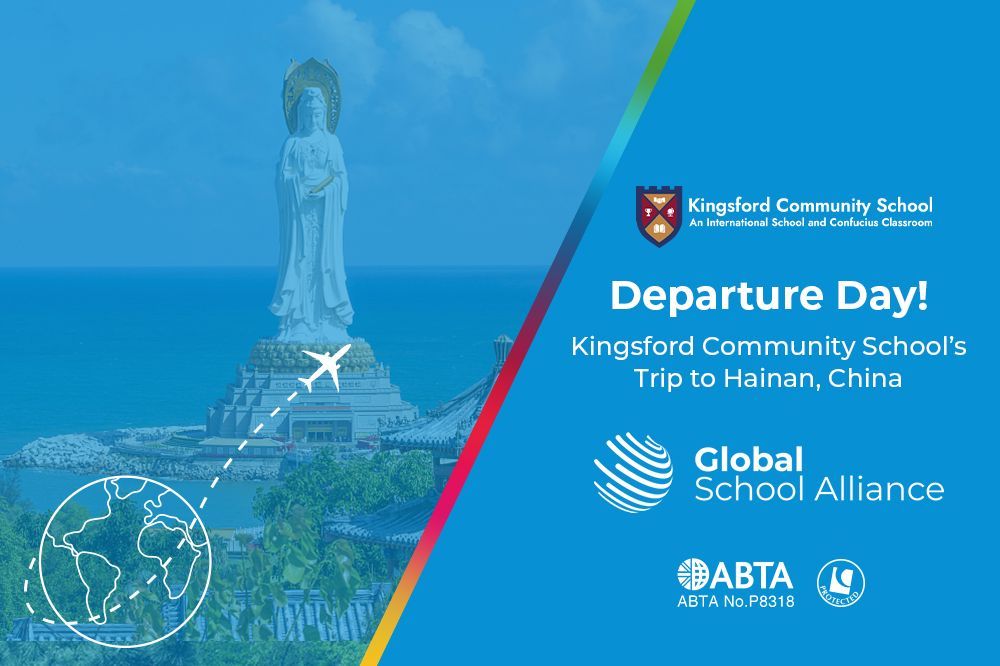 GSchoolAlliance's tweet photo. 🇨🇳✈️ It's departure day for @kingsford_sch!
Today, 25 students are embarking on an exciting journey to Hainan in China to visit their partner school.
#StudentTrip #SisterSchoolPartnership #CulturalExchange https://t.co/Q93c3mQrxa