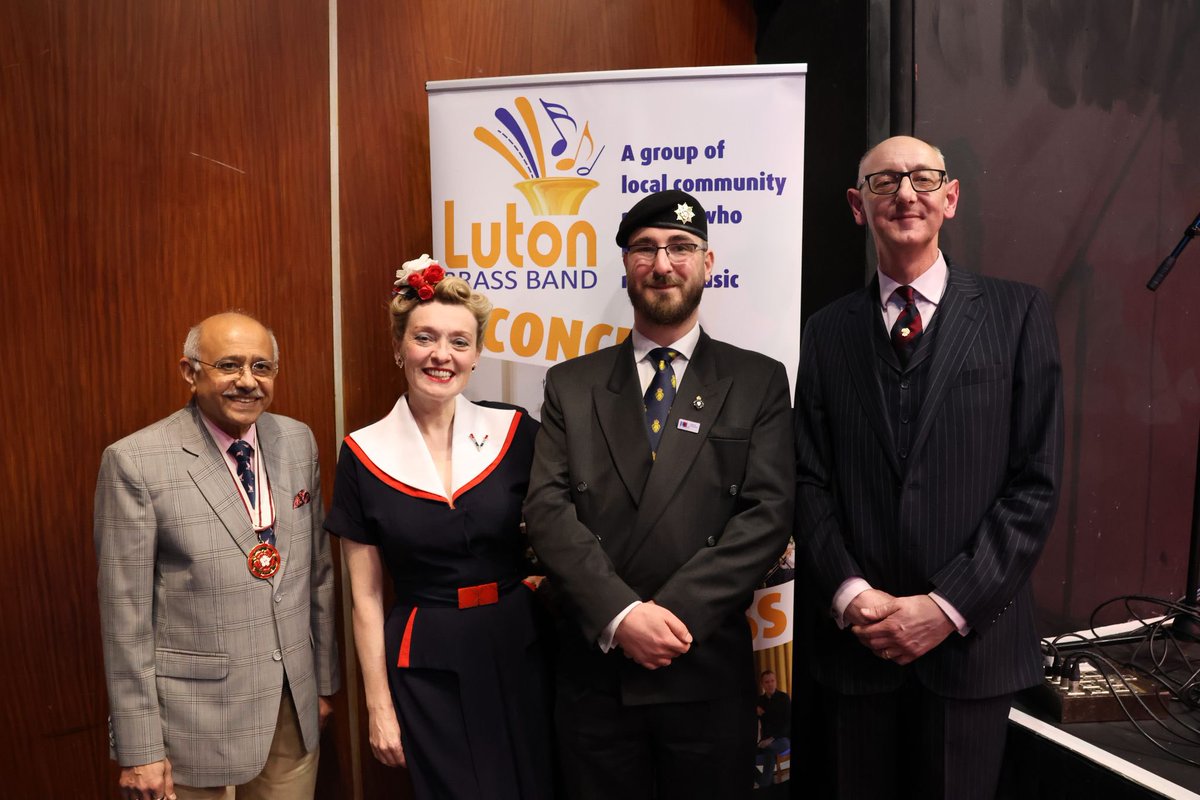 Lord-Lt Bedfordshire (@llieutenantbeds) on Twitter photo Deputy Lieutenant Vinod Tailor was treated to a wonderful show from the talented Luton Brass Band and Fiona Harrison on Saturday to raise funds for <a href="/PoppyLegion/">Royal British Legion</a> Leagrave & Limbury Branch.
The event showed an incredible community support for a worthwhile cause 🎶 Deputy Lieutenant Vinod Tailor was treated to a wonderful show from the talented Luton Brass Band and Fiona Harrison on Saturday to raise funds for <a href="/PoppyLegion/">Royal British Legion</a> Leagrave & Limbury Branch.
The event showed an incredible community support for a worthwhile cause 🎶