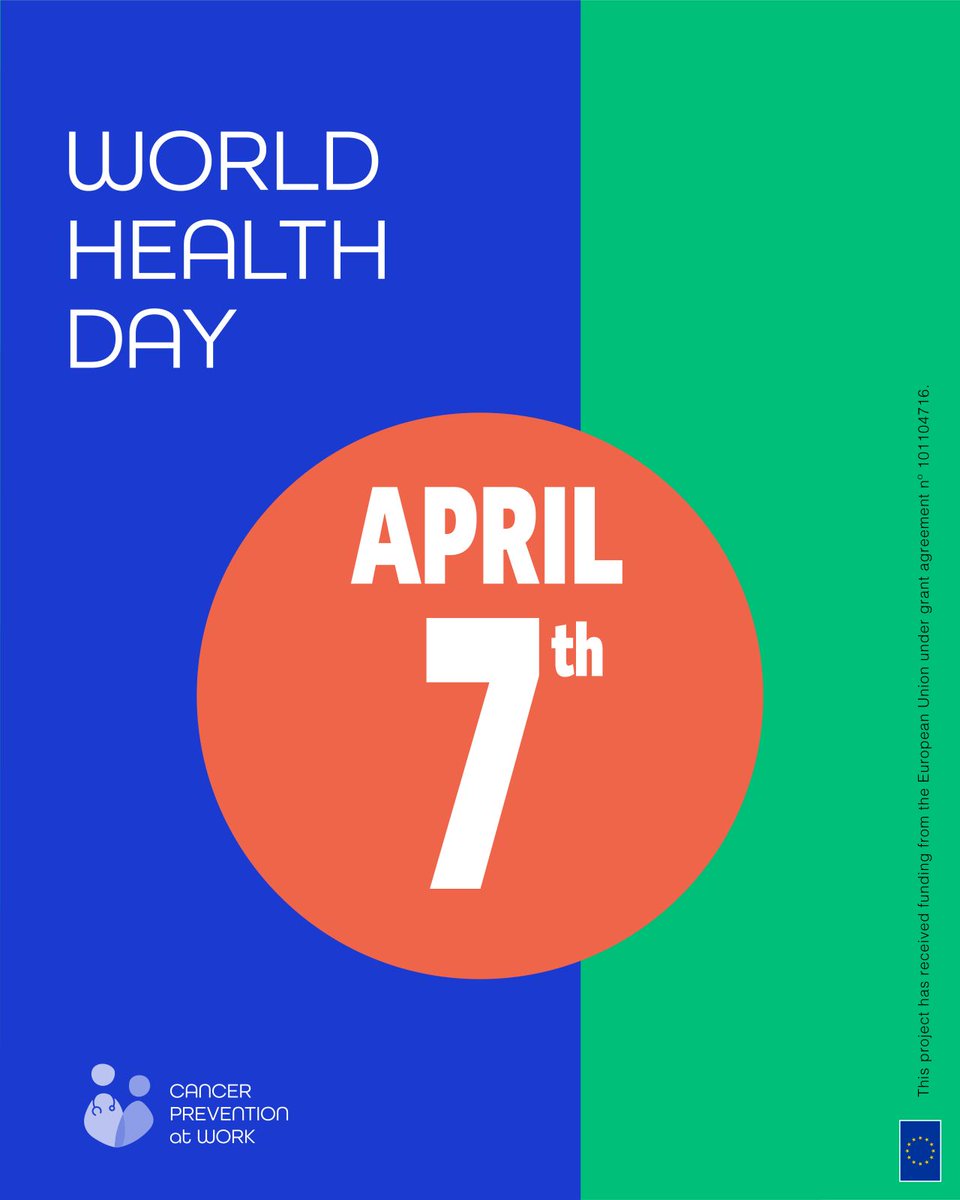 Cancer Prevention at Work Project (@cpw_project) on Twitter photo 🩺🌍 Every year, #WorldHealthDay calls us to reflect on the urgent #health challenges we face and to raise awareness on how #Prevention and #awareness are just as vital as treatment.
🌟 At <a href="/CPW_Project/">Cancer Prevention at Work Project</a>, we celebrate all those working every day to make health accessible for all. 🩺🌍 Every year, #WorldHealthDay calls us to reflect on the urgent #health challenges we face and to raise awareness on how #Prevention and #awareness are just as vital as treatment.
🌟 At <a href="/CPW_Project/">Cancer Prevention at Work Project</a>, we celebrate all those working every day to make health accessible for all.