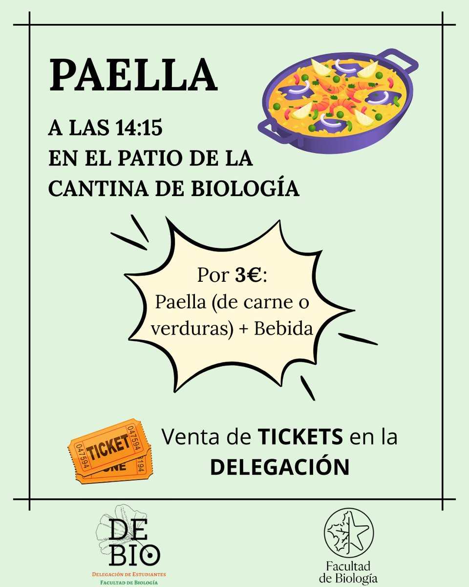 debio_um's tweet photo. Paella, micro abierto, charlas muy interesantes... Desliza para descubrir todo lo que se ha preparado y participar.

¡Te esperamos!🦎✨

Enlace a la encuesta: https://t.co/QbEL1RsO9W https://t.co/tHEJIqNNsK