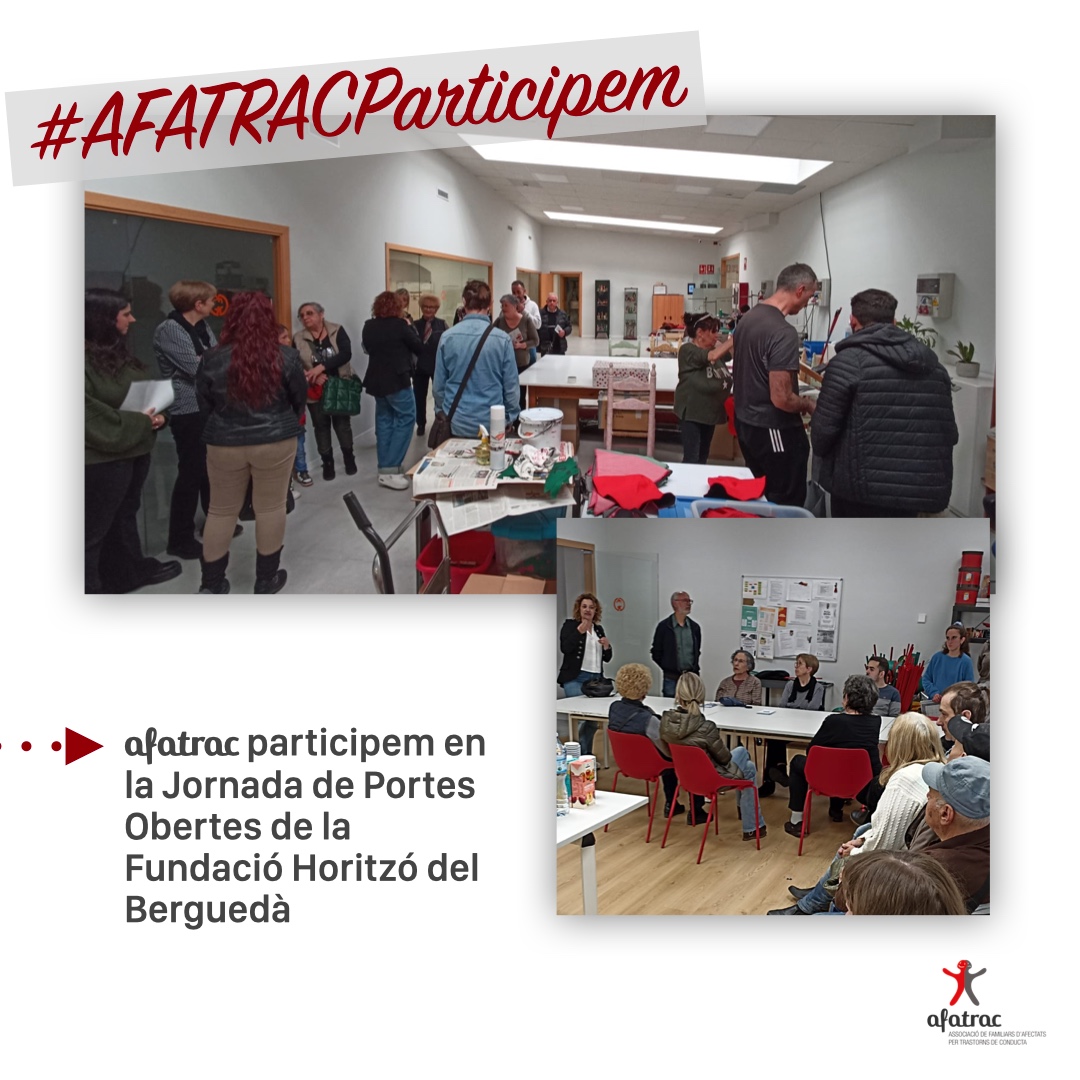 afatrac's tweet photo. 👥 #Participem │ AFATRAC participem en la Jornada de Portes Obertes de la Fundació Horitzó del Berguedà
👉 Vam tenir l’oportunitat de donar-nos a conèixer i explicar qui som, què fem i on volem arribar.
🔗 Llegeix-ho aquí: https://t.co/x2DXGDHb8u https://t.co/8bkMbVaVe2