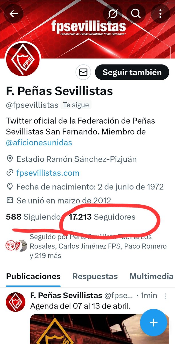 Desde nuestra Peña queremos hacer un llamamiento a todas las peñas sevillistas para que dejen de seguir a una federación corrupta,tan corrupta como la directiva que tenemos dentro de Nervion..
#FUERAOCUPASDELSEVILLA