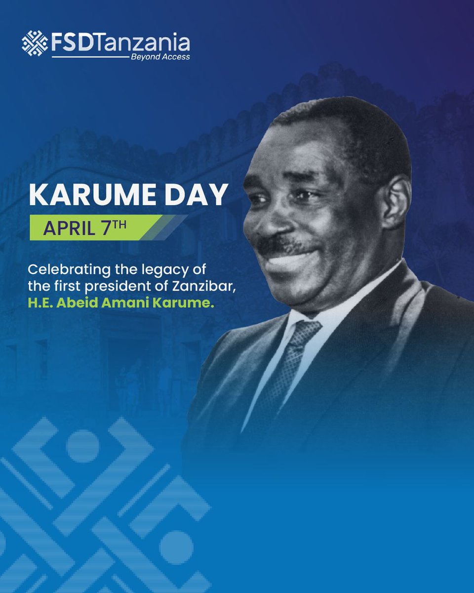 We wish you a pleasant and restful Karume Day.