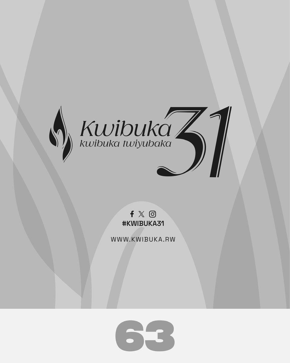Twifatanyije n'Abanyarwanda n'isi yose twibuka ku
nshuro ya 31 Jenocide yakorewe Abatutsi mu 1994.
Twibuke Twiyubaka.
#kwibuka31