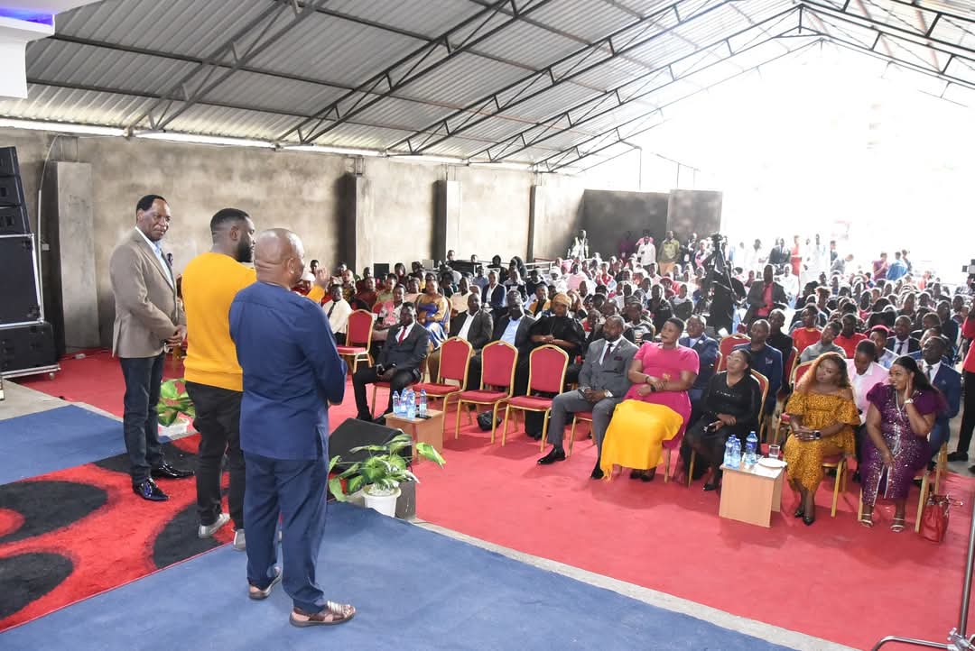 TheMCSK's tweet photo. Our CEO, Dr. @EzekielMutua, together with MCSK National Chairman @ephysaf &amp; former Chair Bernard Mukaisi, had the honour of joining MCSK Members, church leaders and guests yesterday afternoon for the dedication of the newly built sanctuary at New Vision Ministries in Chokaa. https://t.co/sXYE4p2pyO
