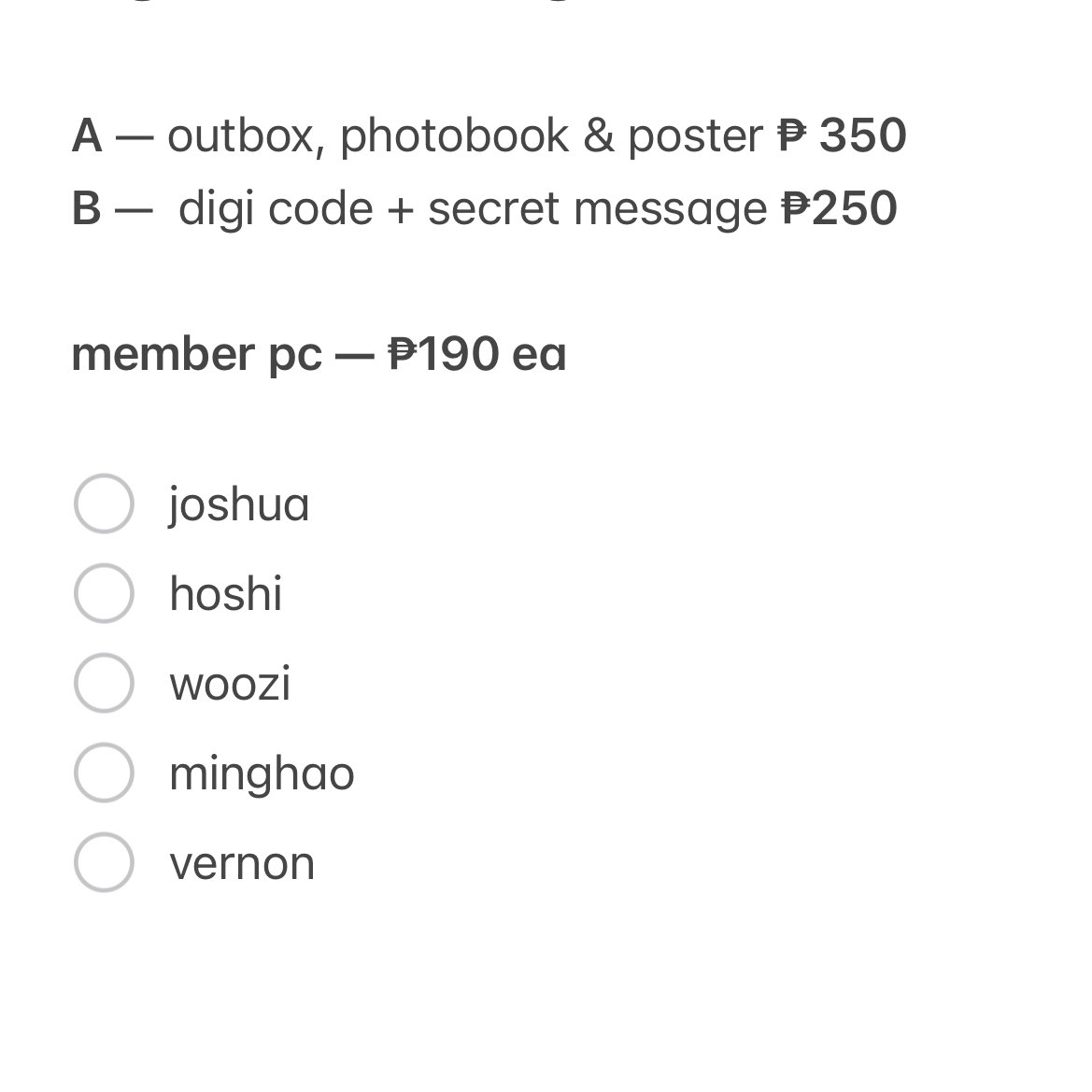 wonkyeomzz's tweet photo. wts lfb seventeen right here tingi ph 

— ₱ on pic 
— dp 25% april 30 | rb 1st week of may
— reply/dm to claim
— all in ( sf + pf tbf )

📍 seventeen right here world tour tingi joshua hoshi woozi minghao vernon https://t.co/8n4mrL20iD