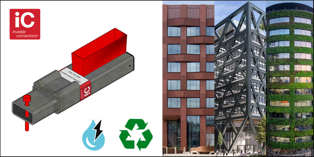 What do Three, Four and Eden in New Bailey in Salford have in common? Innovative? Eye-catching? Designed with #sustainability principles in mind? Certainly. We’re proud RVK connectors invisibly support the #precast stair landings off core walls as well: bit.ly/3ZmXEQQ