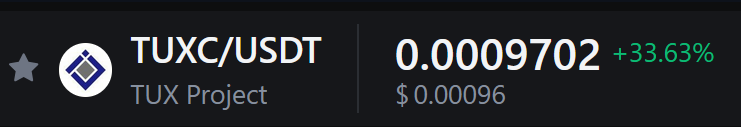 TUXC1108's tweet image. 🚀 TUXC is on the Rise! 🚀

The price of TUXC is climbing, and it&apos;s just getting started! 📈🔥

A big thank you to everyone who believes in TUXC. Join the community now and stay ahead of the curve as things heat up! 💎🔗

#TUXC #Crypto #TUXWallet #OnTheRise