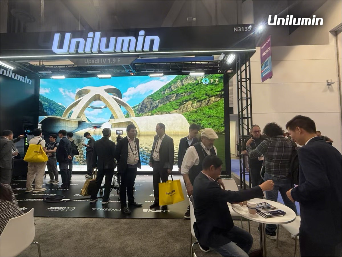UniluminDisplay's tweet image. What an amazing first day at #NABShow! Our booth was buzzing as visitors got hands-on with our cutting-edge #LEDdisplays &amp;amp; solutions and immersed in the inspiring connection. The energy was electric! 

More excitement ahead at Booth 𝐍𝟑𝟏𝟑𝟗 in the next 2 days. Keep following!