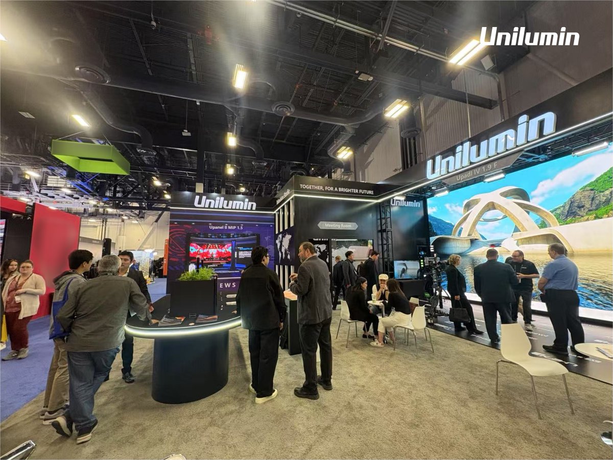 UniluminDisplay's tweet image. What an amazing first day at #NABShow! Our booth was buzzing as visitors got hands-on with our cutting-edge #LEDdisplays &amp;amp; solutions and immersed in the inspiring connection. The energy was electric! 

More excitement ahead at Booth 𝐍𝟑𝟏𝟑𝟗 in the next 2 days. Keep following!