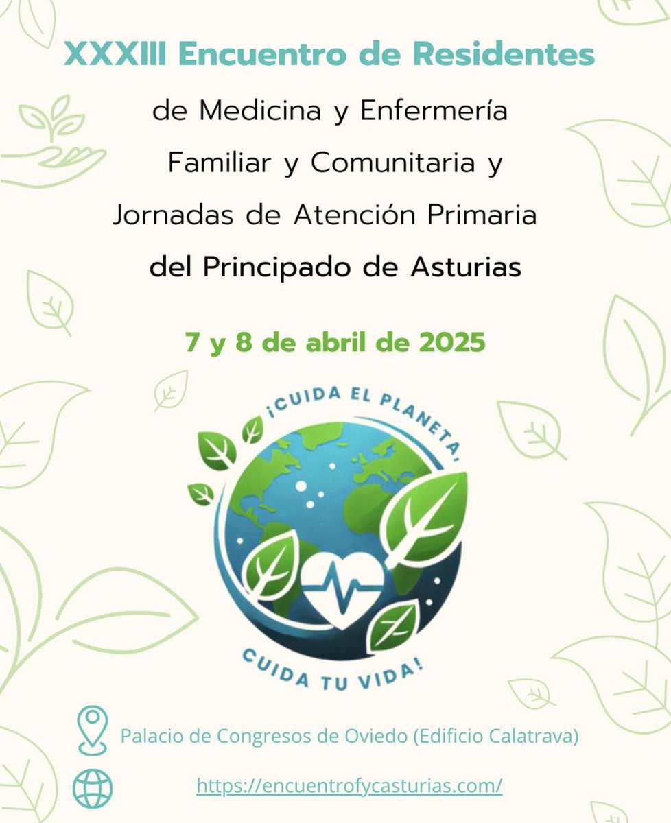 CS_ElCoto's tweet image. Hoy dan comienzo las XXXIII Jornadas de Atención Primaria del Principado de Asturias 🩺🧑🧑🧒🧒💉🍃
Os dejamos el programa y nos vemos esta tarde 🙌🏽
📍 Palacio de Congresos de Oviedo (Edificio Calatrava)
🗓️ 7-8 abril 2025